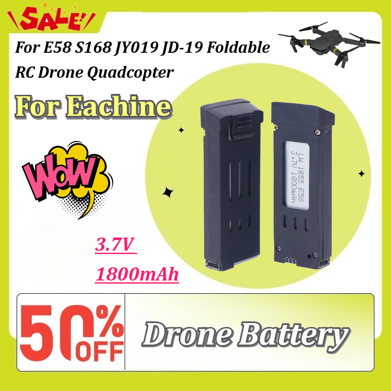 New 3.7V 1800mAh Rechargeable  - Eachine Drone E58 ulasan dan harga