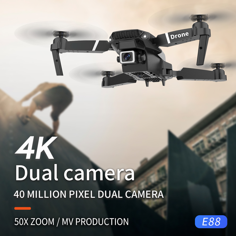Portable E88 PRO Drone Foldabl - Eachine Drone E58 ulasan dan harga
