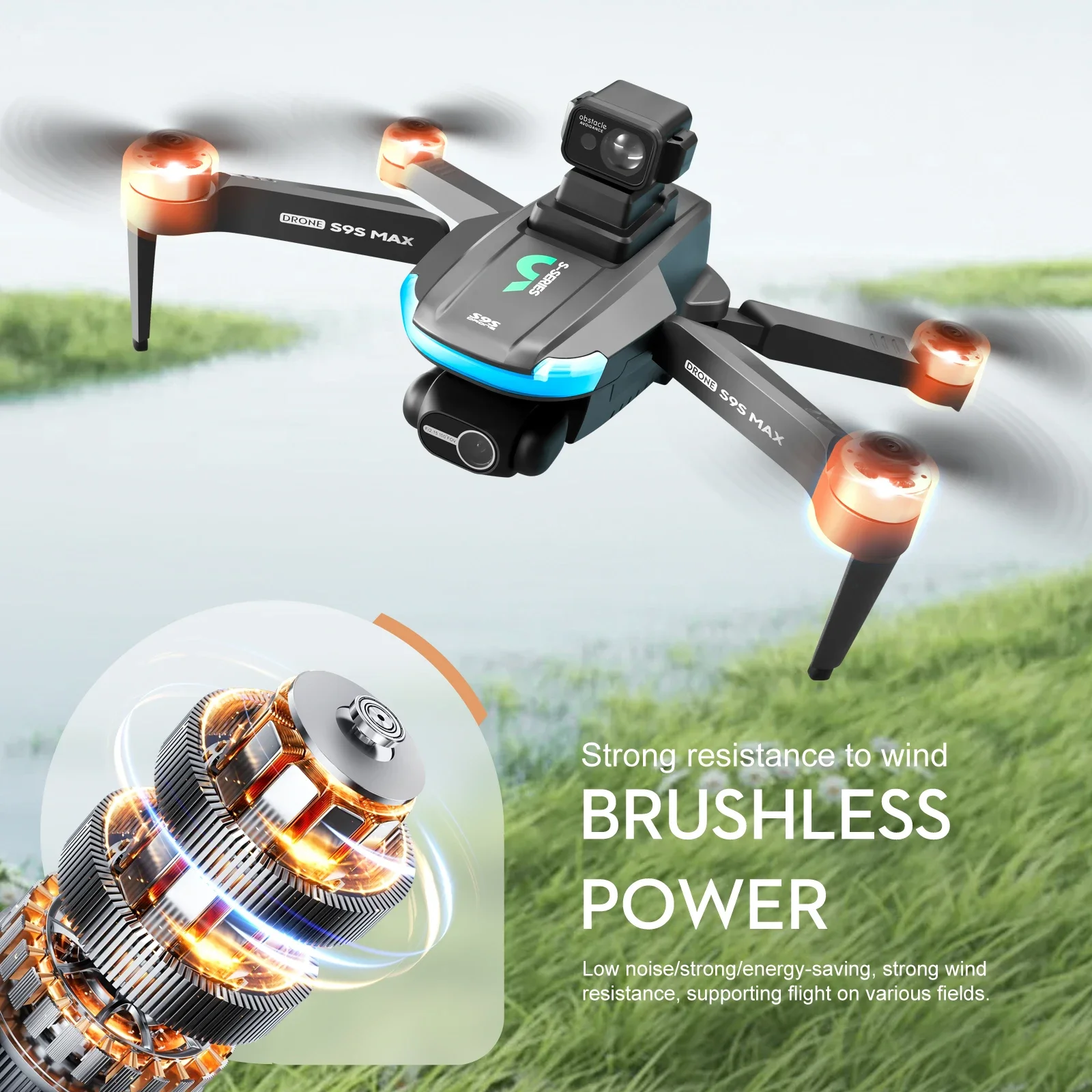 NEW S9S MAX MINI Drone 4K 2-Ax - Drone Gimbal 2 Axis ulasan dan harga