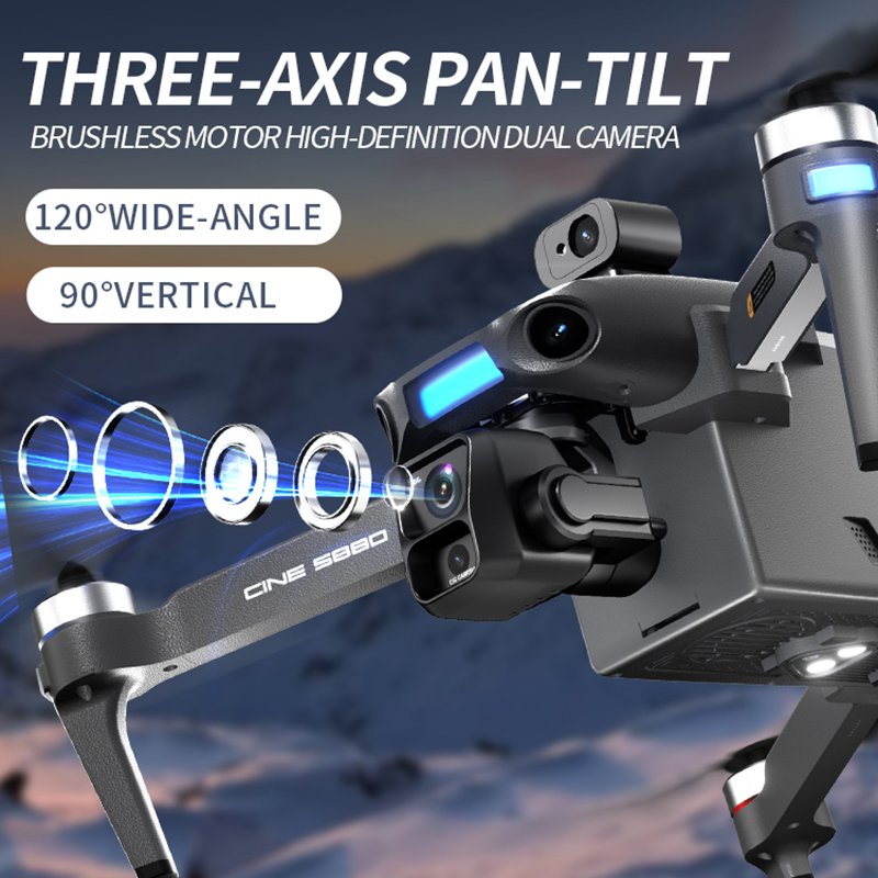 2026 New 8K Dual Camera Drone  - Drone Gimbal Mount ulasan dan harga